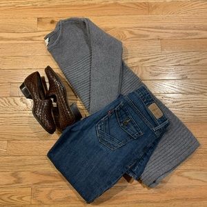 J. Jill Gray Crew Neck Sweater Small